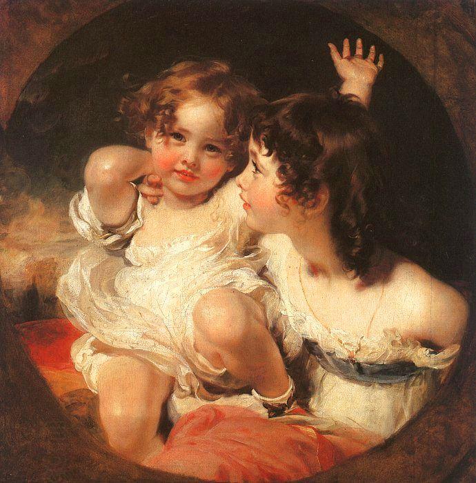  Sir Thomas Lawrence The Calmady Children oil painting picture
